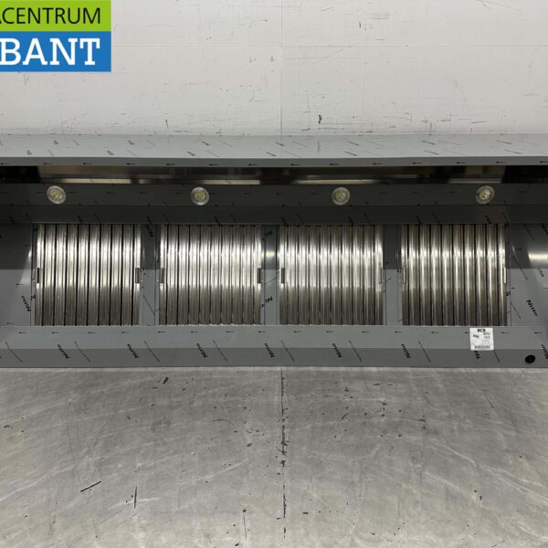 Stainless steel extractor hood Extractor hood with slat filters Premium-line 250 cm Box model Box model Horeca