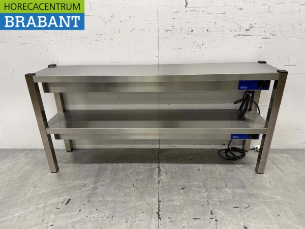Stainless steel Double Heat Bridge Heated Etagere Premium-line 140 cm Catering