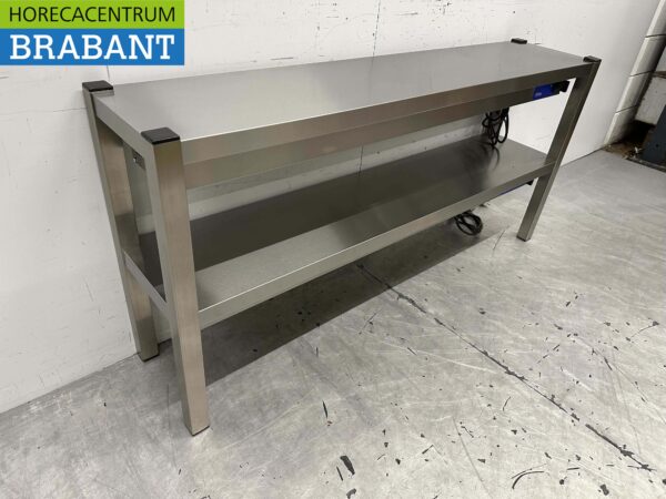 Stainless steel Double Heat Bridge Heated Etagere Premium-line 140 cm Catering - Image 3