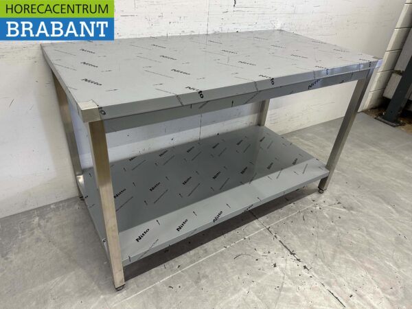 Stainless Steel Work Table Premium-line 140 x 70 x 85 cm Catering - Image 2