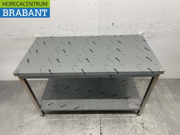 Stainless Steel Work Table Premium-line 140 x 70 x 85 cm Catering - Image 4