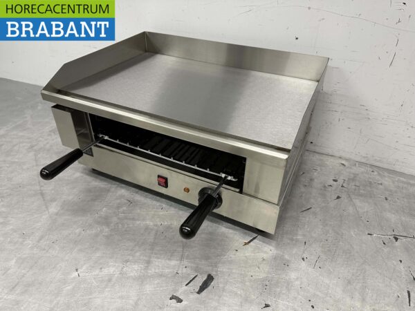 Stainless steel griddle Griddle with salamander grill 55 cm 230V Horeca - Image 2