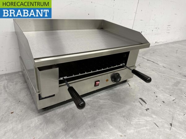 Stainless steel griddle Griddle with salamander grill 55 cm 230V Horeca - Image 3