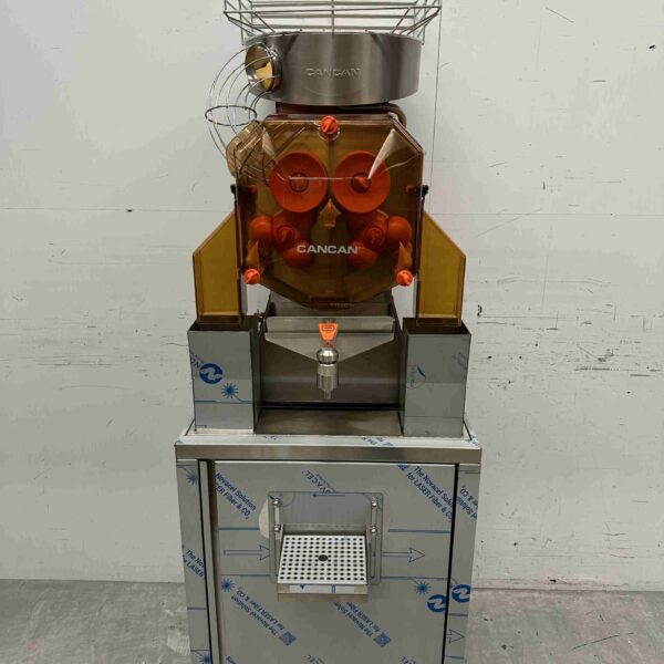 Cancan Automatic orange juicer citrus press with self-service system and mobile base 230V Catering