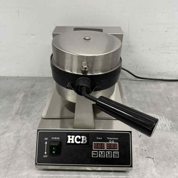 Stainless steel Digital waffle iron with timer 230V Catering
