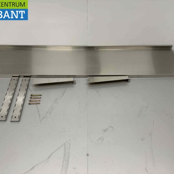 Stainless steel Wall Shelf Basic-line 150 x 30 cm Horeca