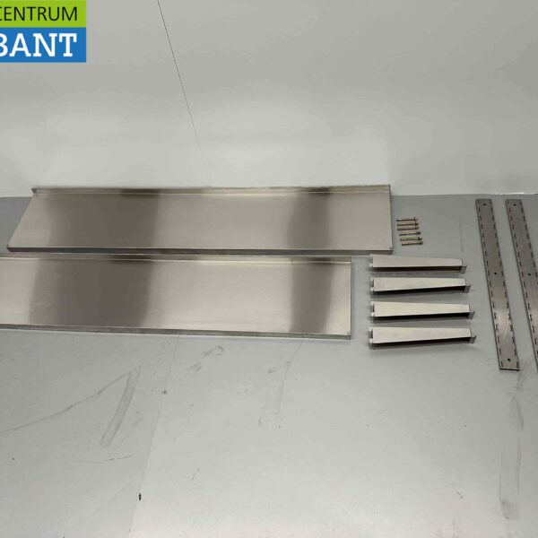 Stainless steel Double Wall Shelf Basic-line 150 x 30 cm Horeca