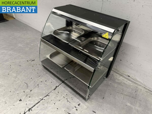 Stainless steel Deluxe warming display case 4 x ½ GN 63 cm 230V Catering - Image 4