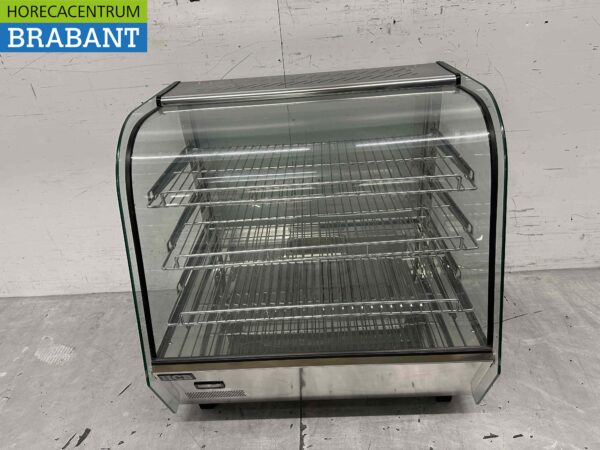Stainless steel Luxury hot display case 120 liters 68 cm 230V Horeca
