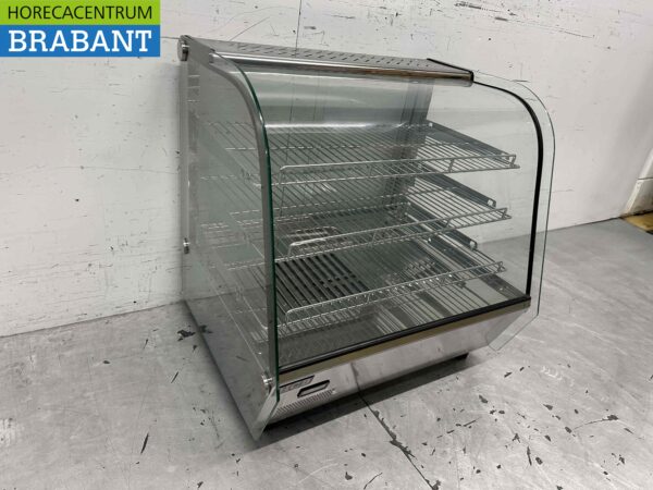 Stainless steel Luxury hot display case 120 liters 68 cm 230V Horeca - Image 3