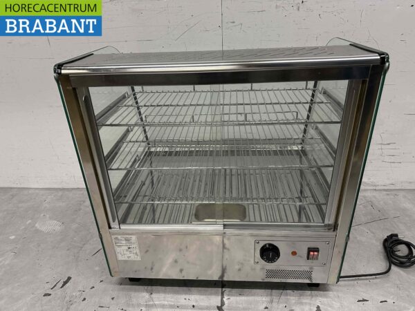 Stainless steel Luxury hot display case 120 liters 68 cm 230V Horeca - Image 5