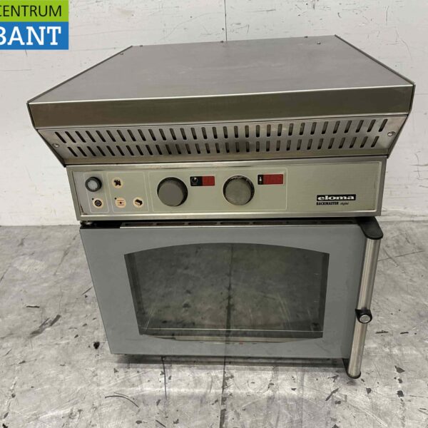 Stainless steel Hot Air Oven Steamer Eloma EB30 with exhaust hood 230V Catering