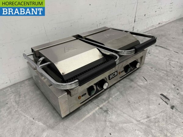 Stainless steel Double Contact Grill Panini Grill Ribbed 230V Catering - Image 3