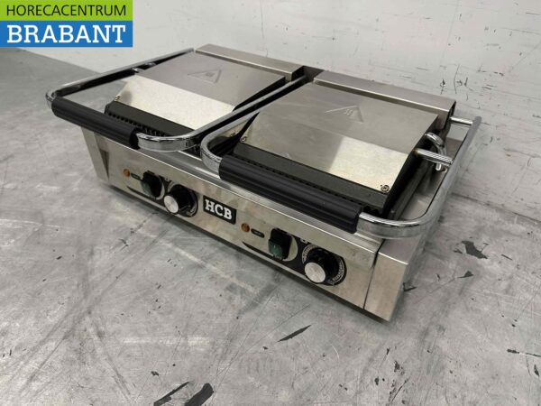 Stainless steel Double Contact Grill Panini Grill Ribbed 230V Catering - Image 4