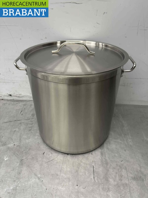 Stainless steel Soup Pan Cooking Pan Induction 43 x 42 cm 50 liter Horeca