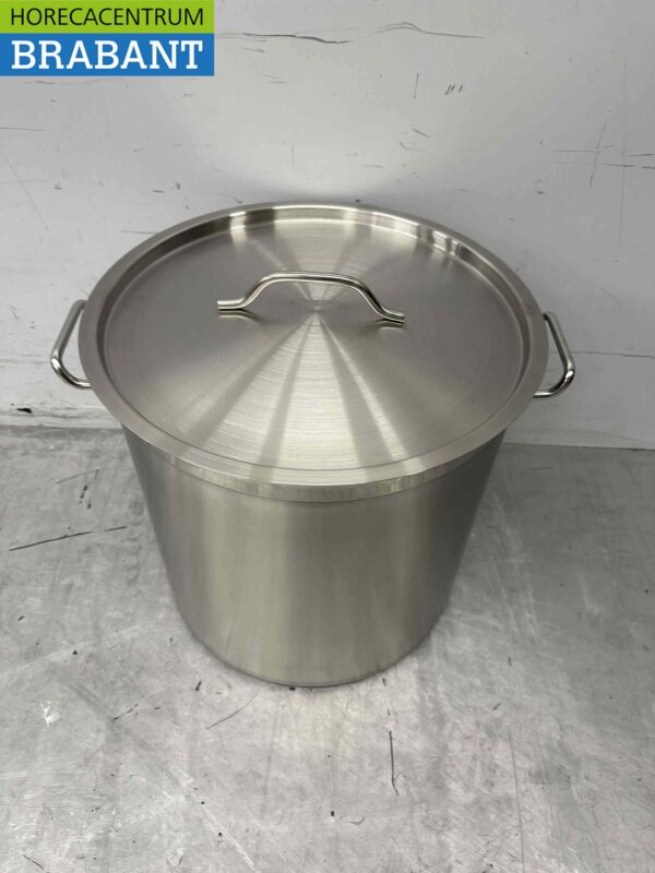 Stainless steel Soup Pan Cooking Pan Induction 43 x 42 cm 50 liter Horeca - Image 2