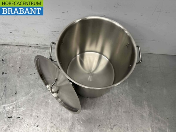 Stainless steel Soup Pan Cooking Pan Induction 43 x 42 cm 50 liter Horeca - Image 3