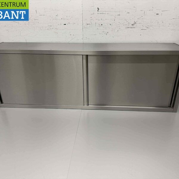 Stainless steel Wall Cabinet Premium-line 2 Sliding Doors 200 cm Catering