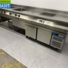 Stainless steel MKN Baking line Double electric stove Induction and roaster and refrigerated workbench 300 cm 230/400V Catering - Image 3