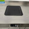 Stainless steel MKN Baking line Double electric stove Induction and roaster and refrigerated workbench 300 cm 230/400V Catering - Image 4