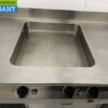 Stainless steel MKN Baking line Double electric stove Induction and roaster and refrigerated workbench 300 cm 230/400V Catering - Image 5