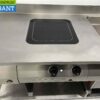 Stainless steel MKN Baking line Double electric stove Induction and roaster and refrigerated workbench 300 cm 230/400V Catering - Image 6