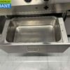 Stainless steel MKN Baking line Double electric stove Induction and roaster and refrigerated workbench 300 cm 230/400V Catering - Image 7