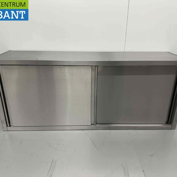 Stainless steel Wall Cabinet Premium-line 2 Sliding Doors 160 cm Catering