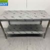 Stainless steel Gastro M Work Table 160 x 70 x 88 cm Catering - Image 2