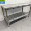 Stainless steel Gastro M Work Table 160 x 70 x 88 cm Catering - Image 3