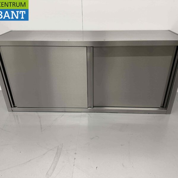 Stainless steel Wall Cabinet Premium-line 2 Sliding Doors 150 cm Catering