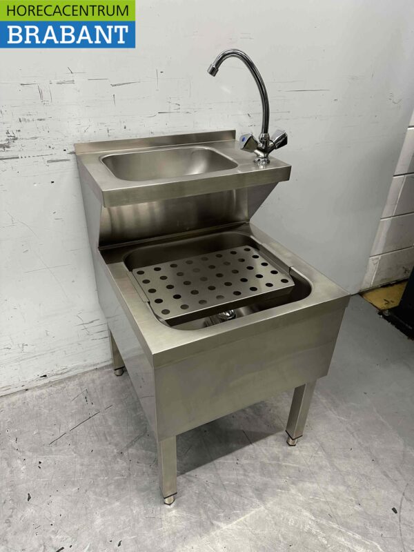 Stainless steel Double Sink Sink Pouring Bowl combi Faucet 50.5 cm Horeca - Image 3