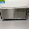 Stainless steel warming cabinet Plate warming cabinet 2 sliding doors Premium-line 180 cm Horeca