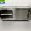 Stainless steel warming cabinet Plate warming cabinet 2 sliding doors Premium-line 180 cm Horeca - Image 4