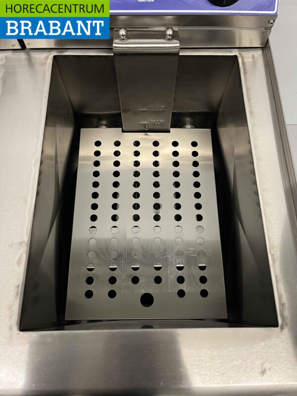 Stainless steel Double Fryer Frying 2 x 14 liters PROPAAN GAS Catering - Image 5