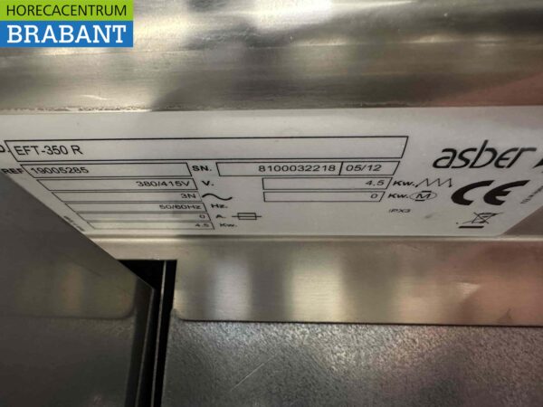 Asber stainless steel griddle griddle 35 cm 400V Horeca - Image 5