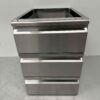 Stainless steel Undermount Drawer Cabinet 3 drawers Premium-line Hospitality