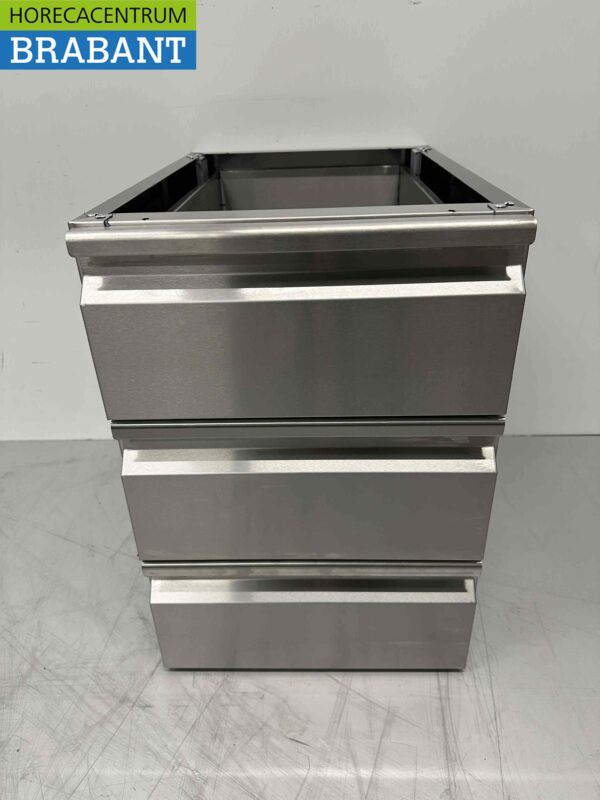 Stainless steel Undermount Drawer Cabinet 3 drawers Premium-line Hospitality