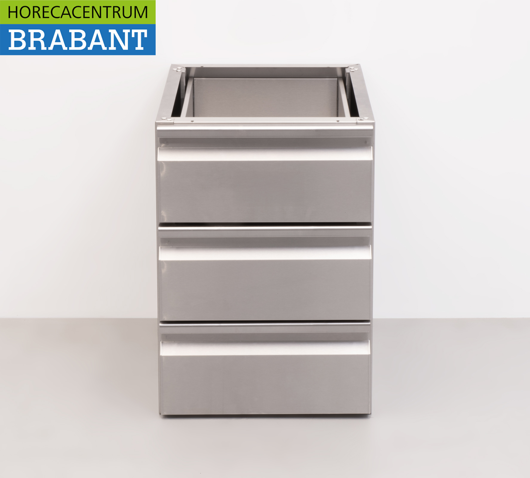 HCB Stainless Steel Substructure Built-in Drawer Cabinet 3 drawers Premium-line Hospitality