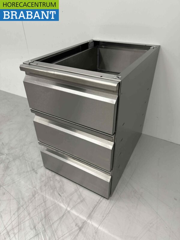 Stainless steel Undermount Drawer Cabinet 3 drawers Premium-line Hospitality - Image 3