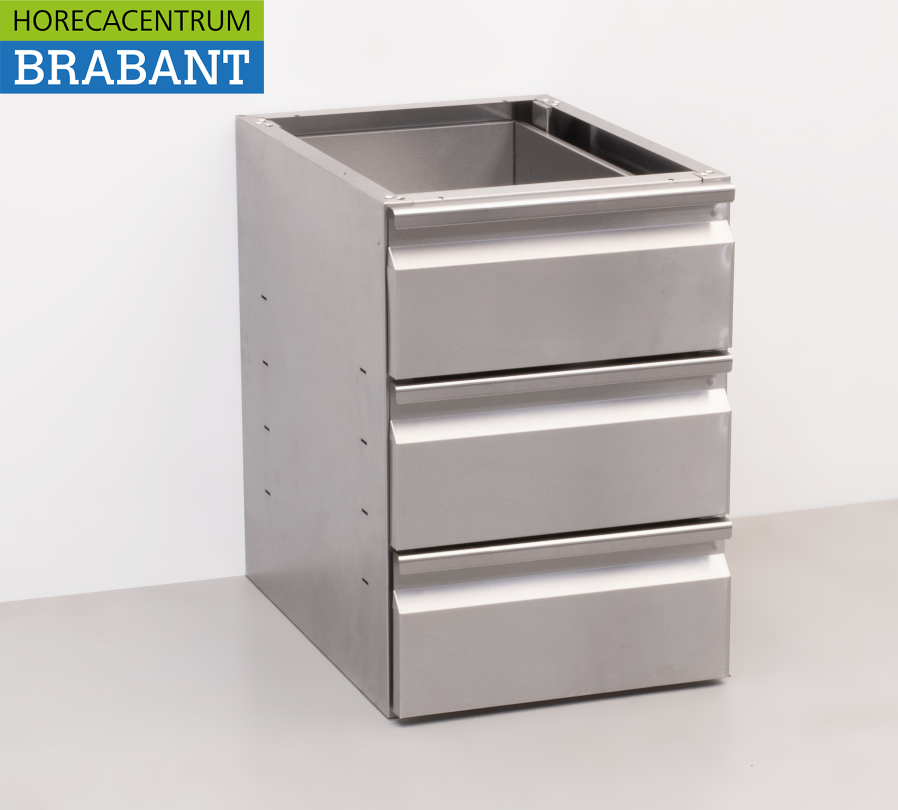 HCB Stainless Steel Substructure Built-in Drawer Cabinet 3 drawers Premium-line Hospitality - Image 3