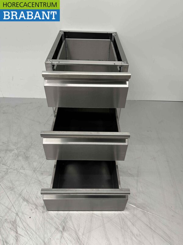 Stainless steel Undermount Drawer Cabinet 3 drawers Premium-line Hospitality - Image 5