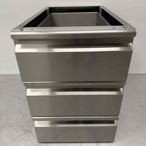 Stainless steel Undermount Drawer Cabinet 3 drawers Premium-line Hospitality