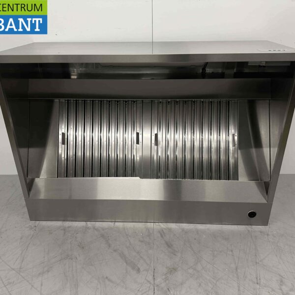 Stainless steel extractor hood Premium-line motor 1500 kuub box model 140 cm 230V Horeca