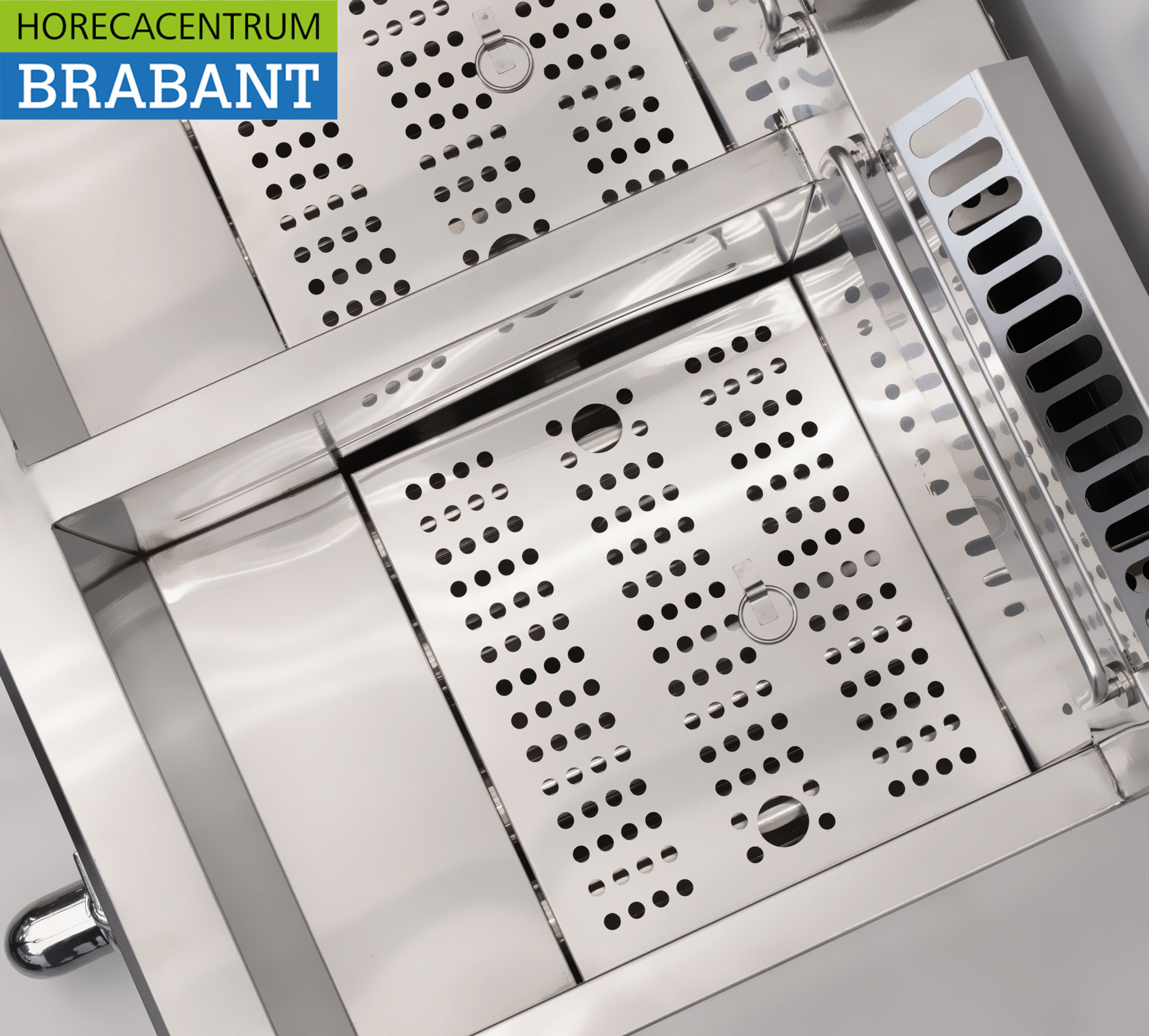 HCB Stainless Steel Double Fryer Frying 2 x 21 liter Gas Catering - Image 7