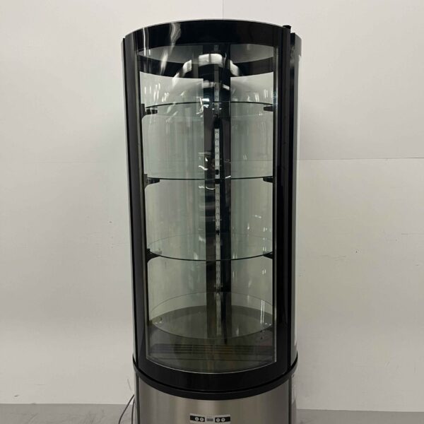 Stainless steel Round refrigerated display case Pastry case 400 liters 230V Catering