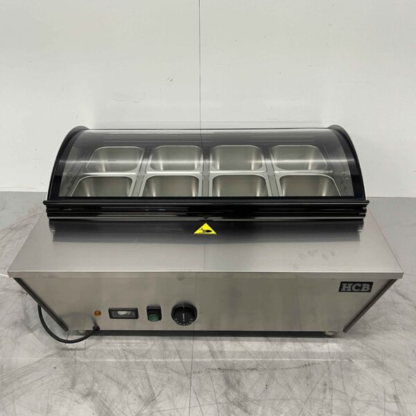 Stainless steel Hot Display Case 67 liters 76,5 cm 230V Horeca