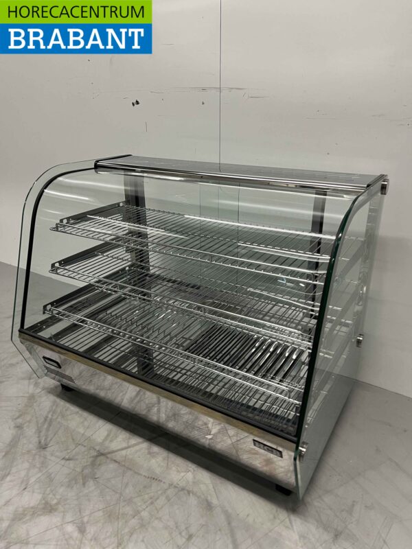 Stainless steel Luxury hot display case 160 liters 86 cm 230V Horeca - Image 2