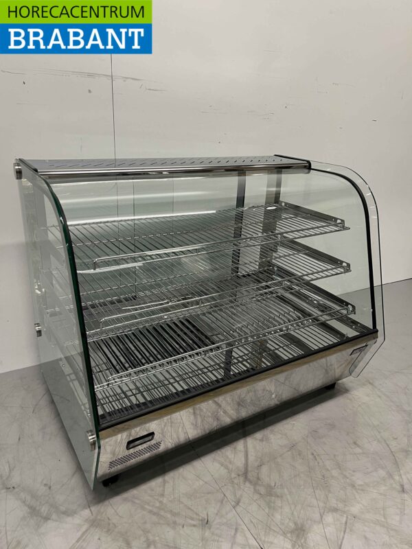Stainless steel Luxury hot display case 160 liters 86 cm 230V Horeca - Image 3
