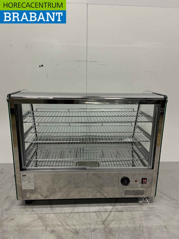 Stainless steel Luxury hot display case 160 liters 86 cm 230V Horeca - Image 4
